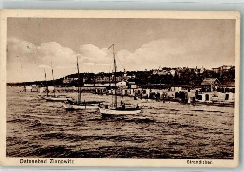 Zinnowitz 1930 Schwimmbad Strand