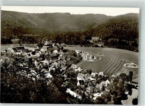 Beuron Panorama des Ortes mit der Erzabtei St. Martin