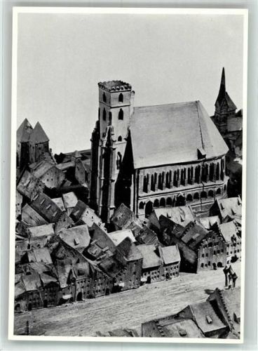 Straubing Stadtmodell von Jacob Sandtner aus dem Jahre 1568 Wohlfahrtskarte Kinderhilfswerk Bruderschaft Salem