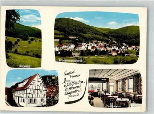 Langenthal Gasthaus Pension Zum Waldfrieden Ulfbachtal Panorama des Ortes