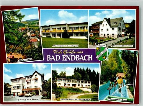 Bad Endbach Sanatorium Pension Beimborn Hotel Baumann Gasthaus krone
