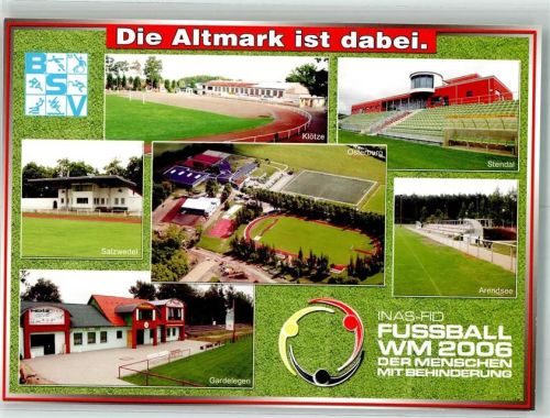 Gardelegen 2006 Sportplatz 4. INAS-FID Fußball WM