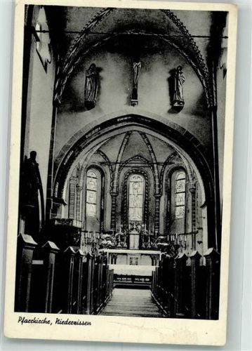 Niederzissen 1950 Pfarr- Kirche innen