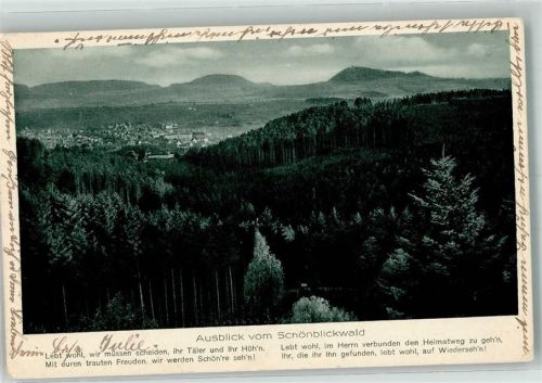 Schwäbisch Gmünd Blick vom Schönblick-Wald