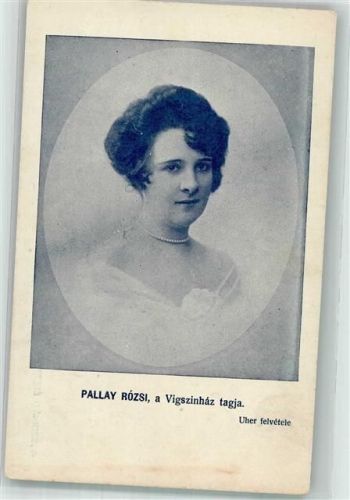 Budapest Portrait von Rozsi Pallay Schauspielerin im Vigszinhaz-Theater