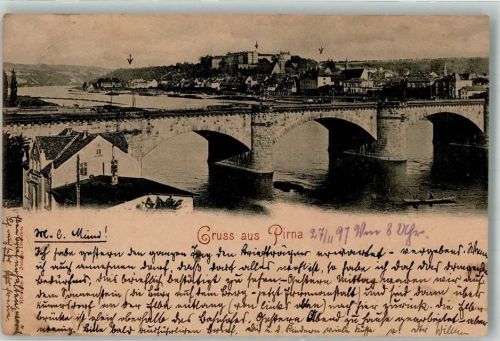 Pirna 1897 Brücke