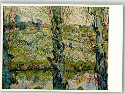 Blick auf Arles Hanfstaengel Künstlerkarten Nr. 85