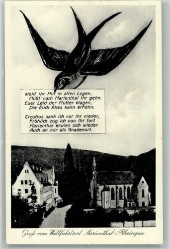 Marienthal Schwalbe Wallfahrts- Kirche