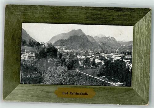 Bad Reichenhall 1907 Panorama des Ortes Passepartout