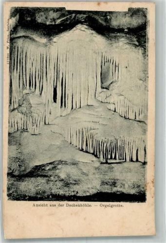 Iserlohn 1908 Dechenhöhle Orgelgrotte