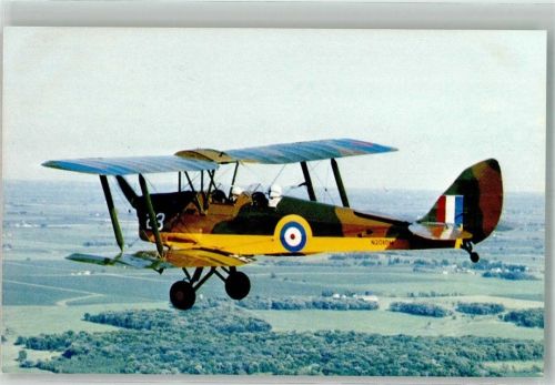 Ein Doppeldecker De Havilland Moth DH82A