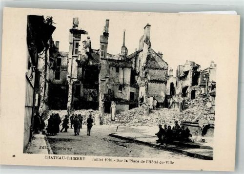 Chateau-Thierry Rathaus Juli 1918