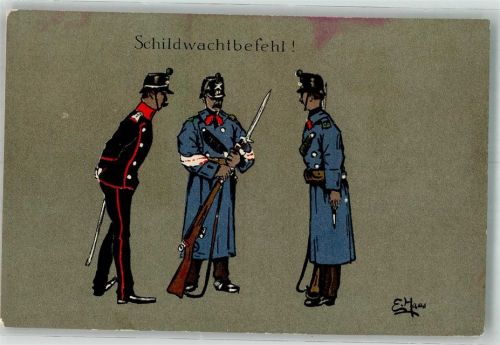 sign. Haas E. Schildwachtbefehl
