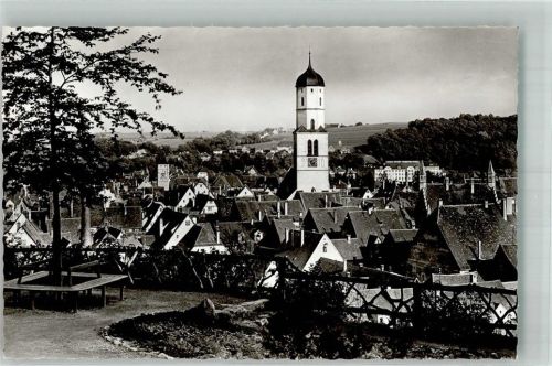Biberach Panorama der Stadt mit Stadtpfarrkirche St. Martin