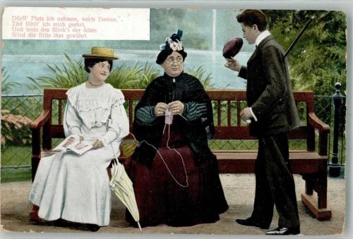 1907 Spruch Frauen Buch lesen