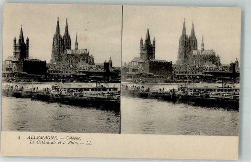 Köln Deutz 105 Dom Schiffbrücke