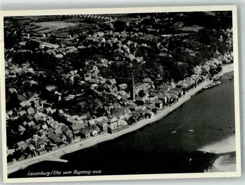 Lauenburg Fliegeraufnahme Freigeg. d. R.L.M.