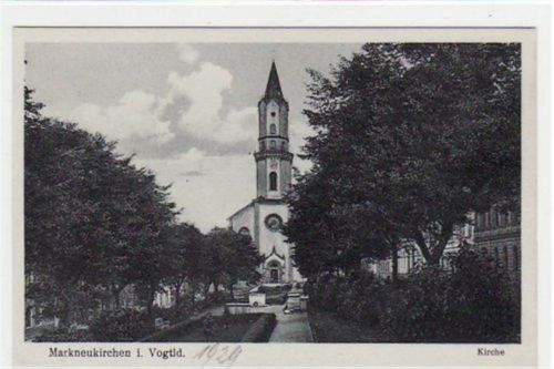 Markneukirchen mit Kirche ungelaufen Top Erhaltung.
