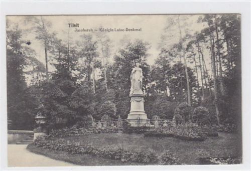 Tilsit / Sowetsk. Jacobsruh mit Königin Luise-Denkmal. 1915 Feldpost Gute Erhaltung.
