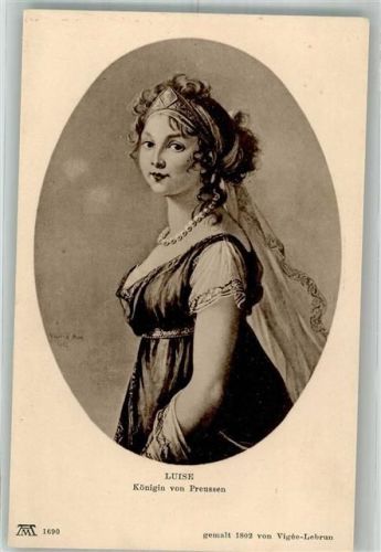 sign. Vigee-Lebrun Portrait der Königin von Preussen Verlag Ackermann Serie 139