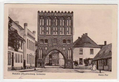 Malchin Mecklenburg mit Schweiz Stein-Tor. Ungelaufen. Gute Erhaltung.