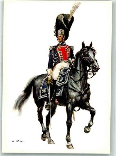 sign. Tritt W. Grenadiere a Cheval du Roi Lieutnant Commandant