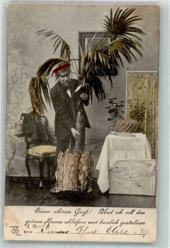 1904 Palme gedeckter Tisch Bote