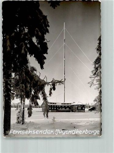 Torfhaus Jugendherberge mit Sender NDR im Winter Foto Original aus Archiv eines Ansichtskartenverlags Ort handschriftlich