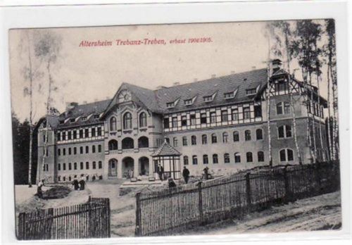 Trebanz - Treben mit Altersheim gelaufen, Marke entfernt kleiner Riß am linken Rand oben, kleiner Knick unten rechts, sonst gut erhalten.