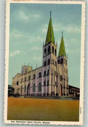 Manila 1962 Kirche San Sebastian Steel