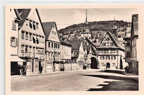 Künzelsau. obere Stadt mit Rathaus ungelaufen Sehr gut erhalten.