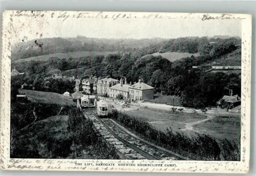 Folkestone 1903 Zahnradbahn Bahnhof The Lift Sandgate Shewing Shorncliffe