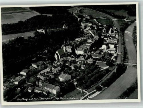 Trostberg Fliegeraufnahme Freigeg. d. R.L.M.