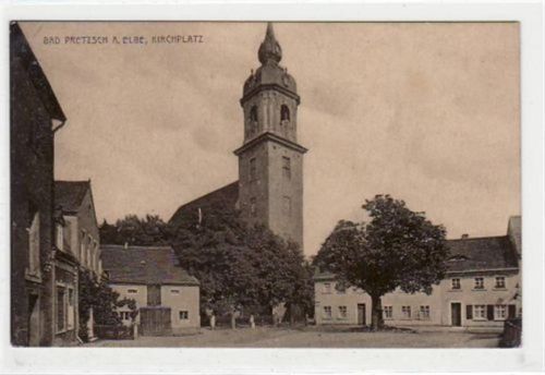 Pretzsch Bad Pretzsch mit Kirchplatz ungelaufen Gute Erhaltung.