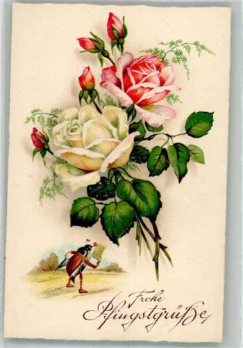 Maikafer vermenschlicht Rosen