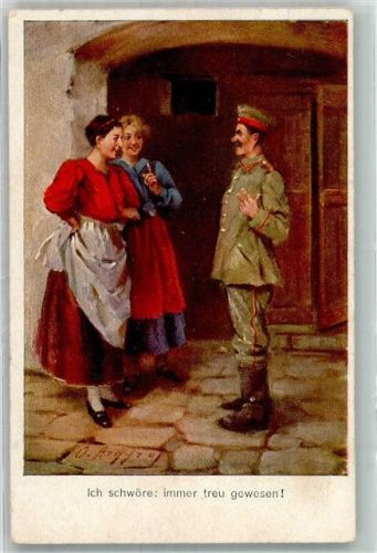 1916 sign. Argyros O. Soldat Frauen Ich schwör immer treu gewesen ASM No. 1507