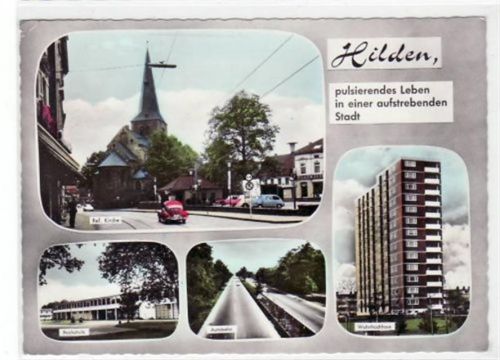 Hilden mit 4 Abbildugnen gelaufen, mit Marke und Stempel von 1972. Gute Erhaltung.