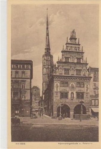 Neisse Neisse / Nysa. Kämmereigebäude Ratsturm ungelaufen Sehr gut erhalten.