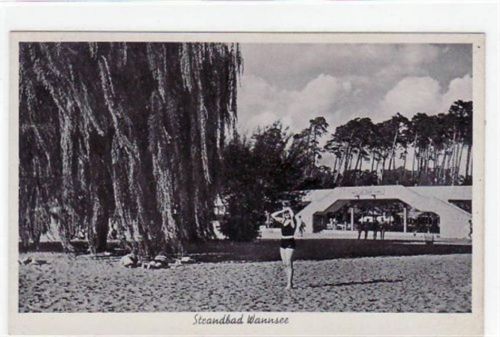 Berlin Zehlendorf, Wannsee mit Strandbad ungelaufen Gute Erhaltung.
