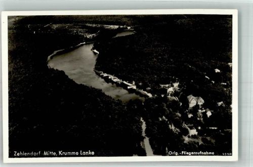 Zehlendorf 1939 Fliegeraufnahme der Waldsiedlung Krumme Lanke