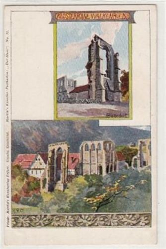 Walkenried, Künstlerkarte. Klosterruine. ungelaufen um 1900 Gute Erhaltung.