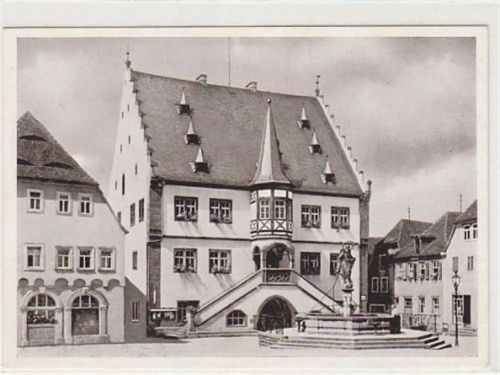 Volkach. Rathaus Brunnen. Ungelaufen. Gute Erhaltung.