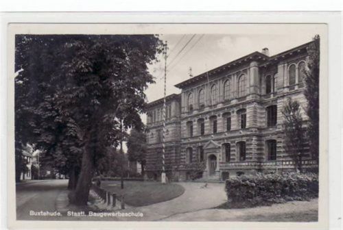 Buxtehude Buxtehude mit Staatl. Baugewerbeschule gelaufen, 1931. Gute Erhaltung.