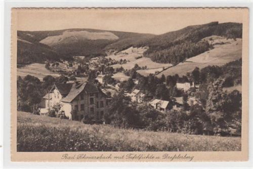 Bad Schwarzbach Bad Schwarzbach / Czerniawa-Zdrój - Kreis Lauban / Luban mit Tafelfichte und Dreßlerberg ungelaufen Gute Erhaltung.