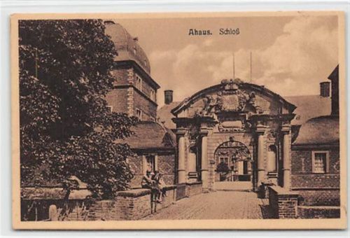Ahaus. Schloß gelaufen. Gute Erhaltung.