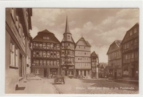 Fritzlar Fritzlar. Markt Blick in die Poststraße ungelaufen Gute Erhaltung.