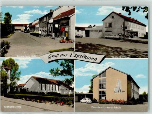 Espelkamp Tannenbergplatz Michaeliskirche Enst Moritz Arndt Schule VW Käfer