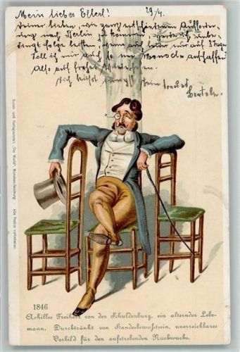 Kunstverlag The World Nr. 1846 - Satire Humor AK Verlag Lithographie