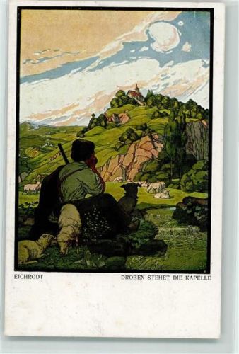 1918 sign. Eichrodt Schafhirte Verlag Teubner Nr. 9