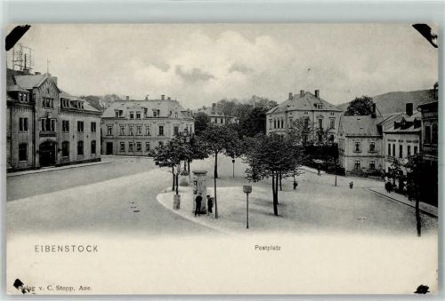 Eibenstock Postplatz Litfaßsäule